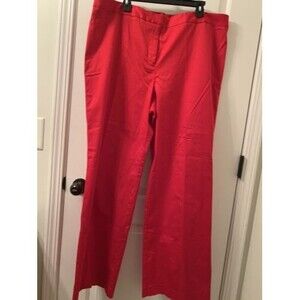 Spiegel Women's Plus Size 20W Red Pants Casual Mid Rise